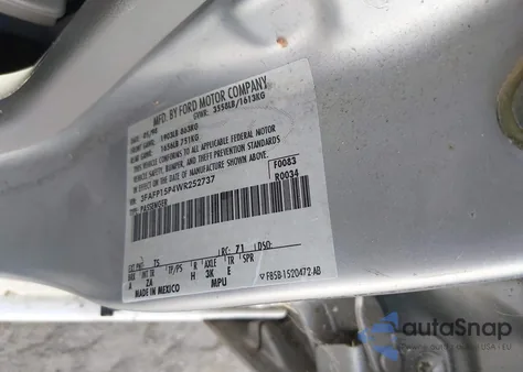 1998 Ford Escort Se from USA, damaged, VIN 3FAFP15P4WR252737